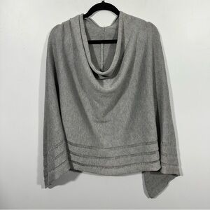 Gray Sweater Poncho